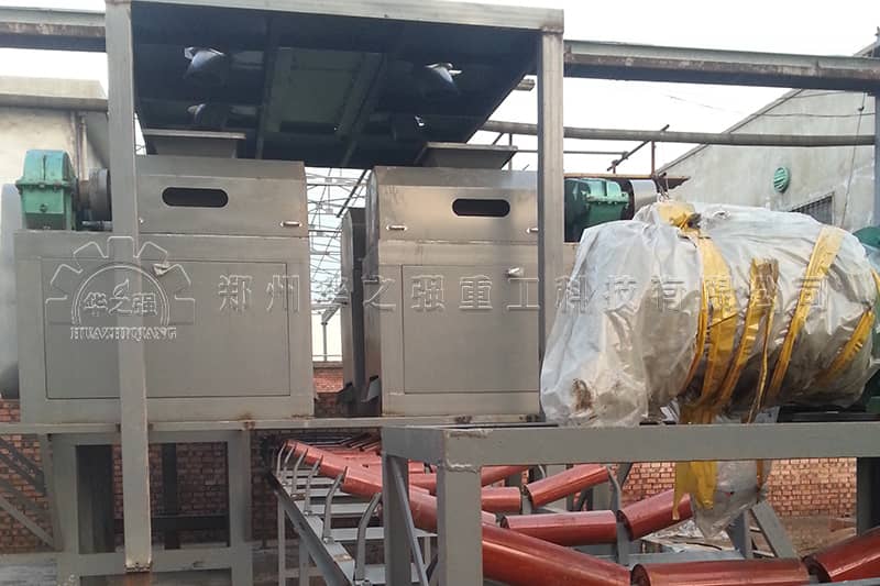 陜西有機(jī)肥設(shè)備生產(chǎn)線現(xiàn)場(chǎng)